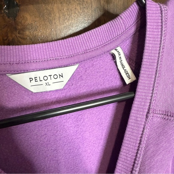 Peloton Purple Crewneck fleece lined sweatshirt women’s XL casual athleisure - Picture 3 of 6